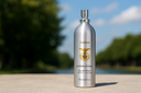 Comparison of bulk perfume and packaged Les Perles D’Orient in elegant aluminum bottle