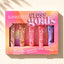 Sunkissed | Gloss Goals | Vanilla, Fudge, Watermelon, Cherry & Blueberry | Σετ Lip Gloss 5 x 14ml | Vegan Λάμψη Υψηλής Γυαλάδας | SU32532
