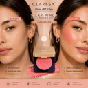 CLARESA | Care All Day | Silky Pinch Powder Blush 2g | Lumi Peach 03 | Peachy Radiant Glow | CL36539