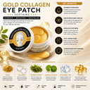 Fruit Of The Wokali | Gold Collagen | Hydrogel Eye Patches 60pcs | Firming & Anti-Aging Care | FOTWGCEP