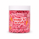 Sunkissed | Soap & Scrub Whipped Body Cleanser | Strawberry Swirl Scent 250g | SU32506