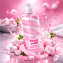 Sunkissed | Sweet Swirl Marshmallow Body Lotion | Hydrating & Vegan Formula 300ml | SU32146
