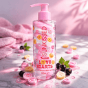 Sunkissed x Love Hearts | Blackcurrant Body Lotion 200ml | Hydrating & Softening Body Moisturiser | SU32480