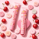 Sunkissed x Love Hearts | Cherry | Lip Gloss 15ml & Heart Lip Gloss Holder | Glossy Hydration & Cute Accessory | SU32568