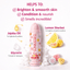 Sunkissed x Love Hearts | Lemon Sherbet Shower Foam 250ml | Whipped Cleansing Shower Mousse | SU32478